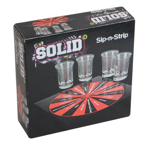 Spin, Sip or Strip Drinking Game. Ideal party game for。